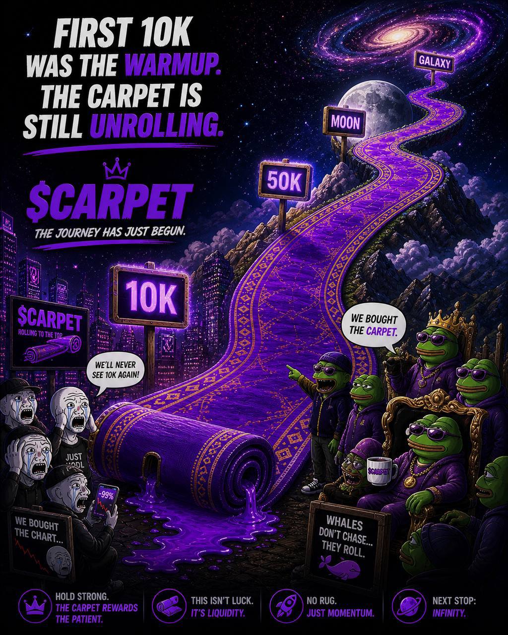 The carpet is still unrolling